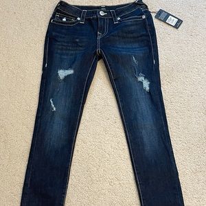 True religion skinny jeans, size 27, Stella Inseam 32